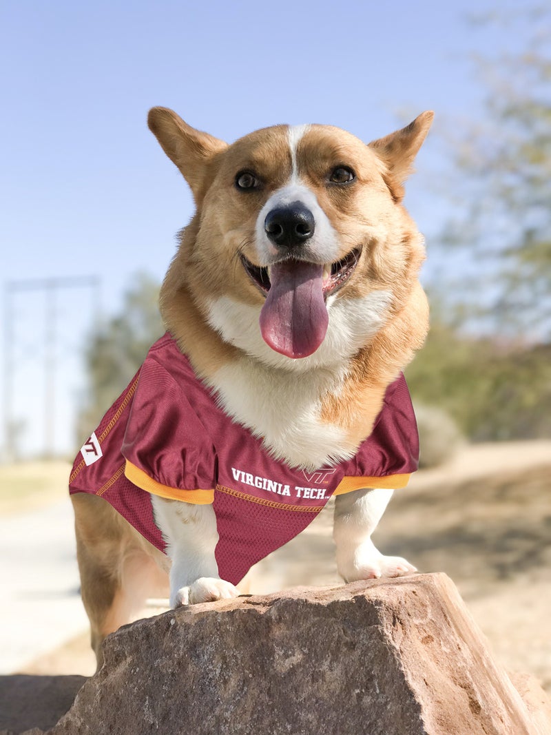 Pets First NCAA College Virginia Tech Hokies Mesh Jersey for DOGS & CATS, Small.Licensed Dog Jersey with your Favorite Football/Basketball College Team - Image 4
